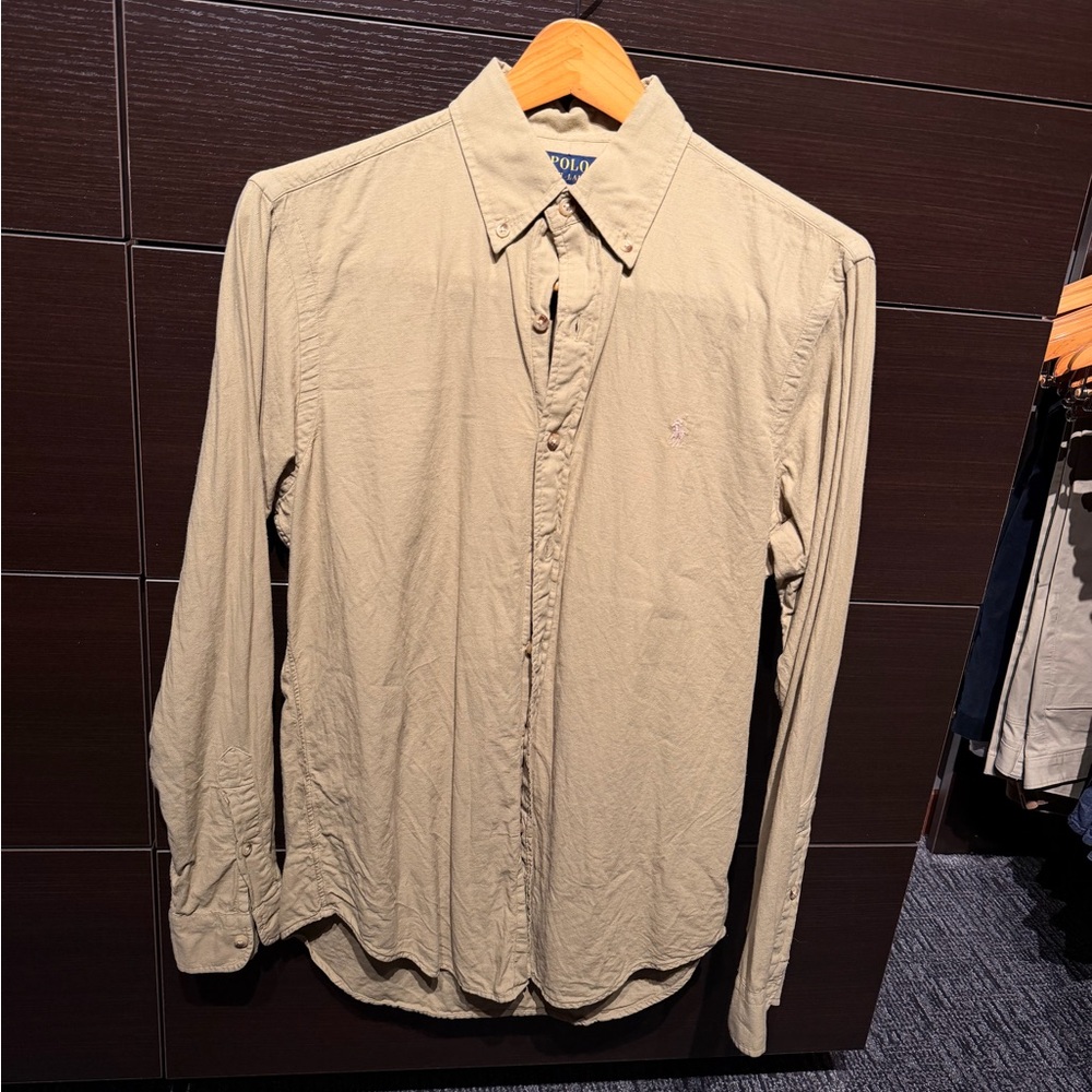 Ralph Lauren Beige Casual Button-Down Shirt